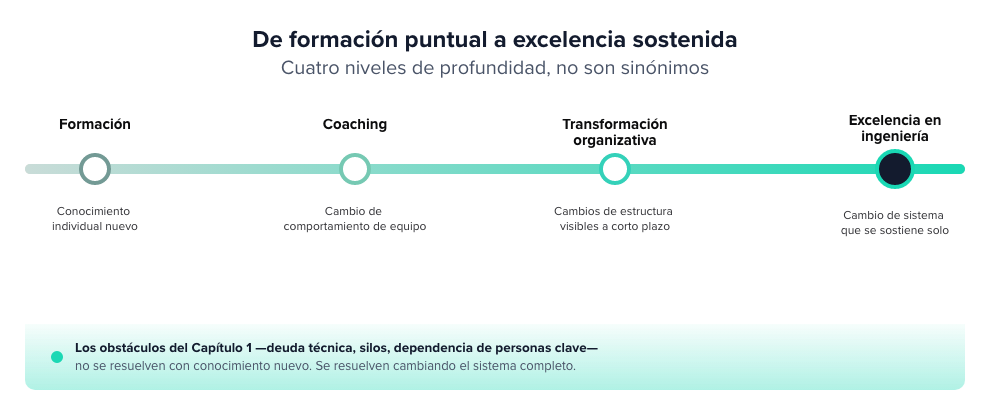 De formación puntual a excelencia sostenida