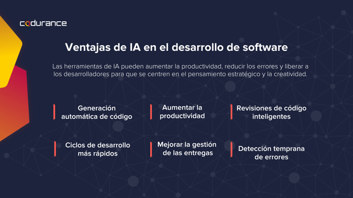 ventajas de la IA en el desarrollo de software