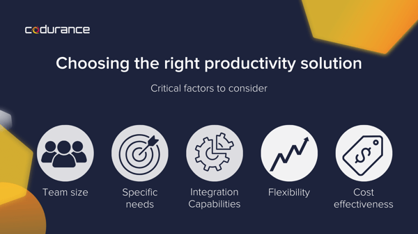 Elements to consider to increase the productivity of your software team