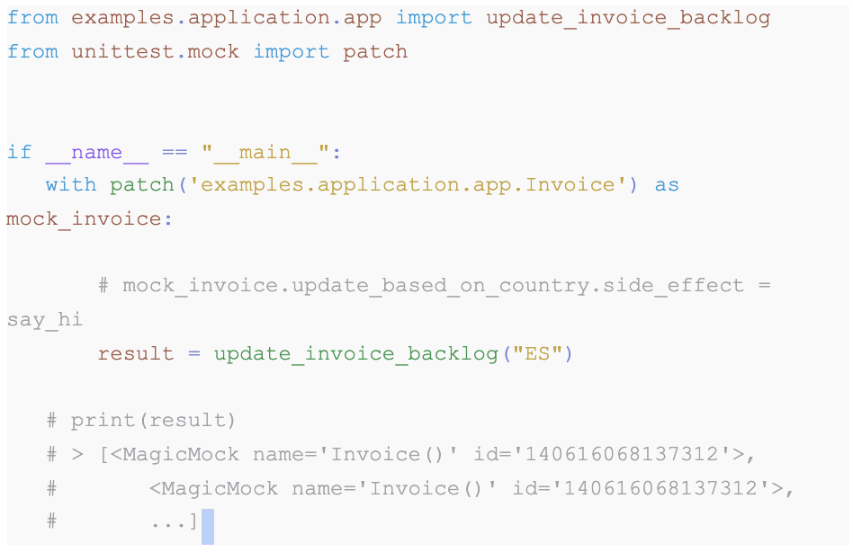 Mocking with Python