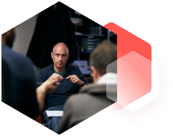 Codurance Principal Craftsperson leading a technical discussion with a private equity portfolio company team Codurance Principal Craftsperson leading a technical discussion with a private equity portfolio company team