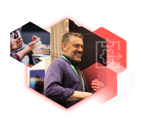 Codurance consultant speaking with clients at an event, hero image for the Exit Readiness Service for PE-backed businesses Codurance consultant speaking with clients at an event, hero image for the Exit Readiness Service for PE-backed businesses