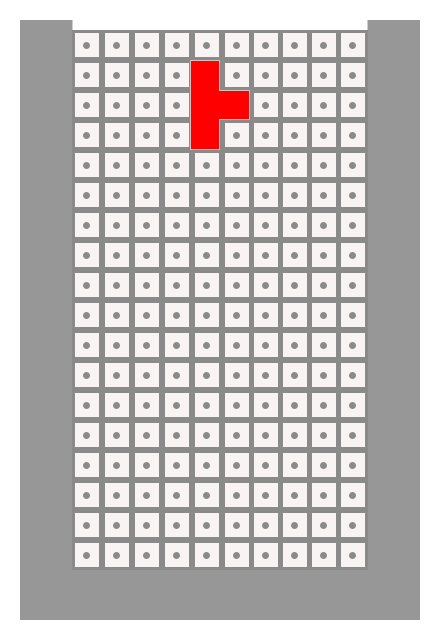 diagram of the valid search space of a Tetris game board